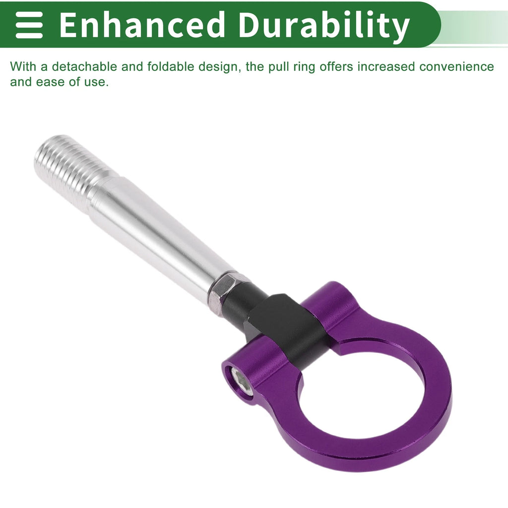 Tow Hook for Mitsubishi Lancer EX (2007–2012) 23.6mm Aluminum Alloy Purple