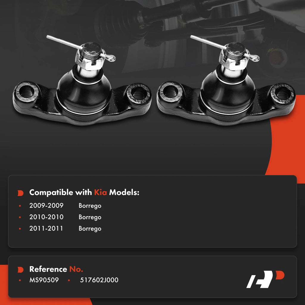 2X Front Lower Ball Joint for Kia Borrego (2009-2011)