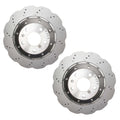 Set of 2 Rear Wavy Drilled 330mm Brake Disc Rotors for Audi RS5 (2013–2015)