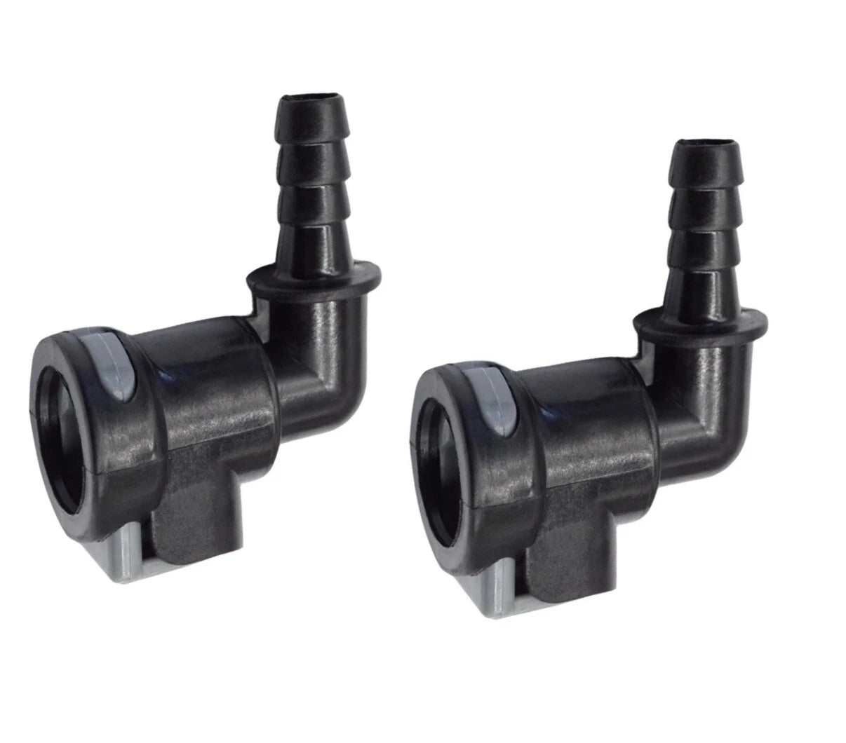 Set of 2 Gear Lube Monitor Elbow Fitting Connectors for Mercruiser Alpha Bravo (22-861163)