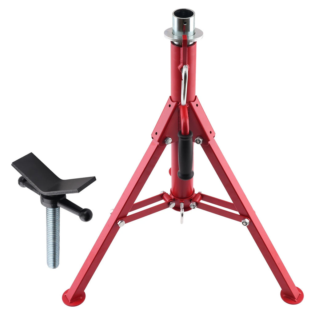 Adjustable Pipe Stand V-Head for Steel Tripod (28-52 Inch, 2500lbs Capacity)