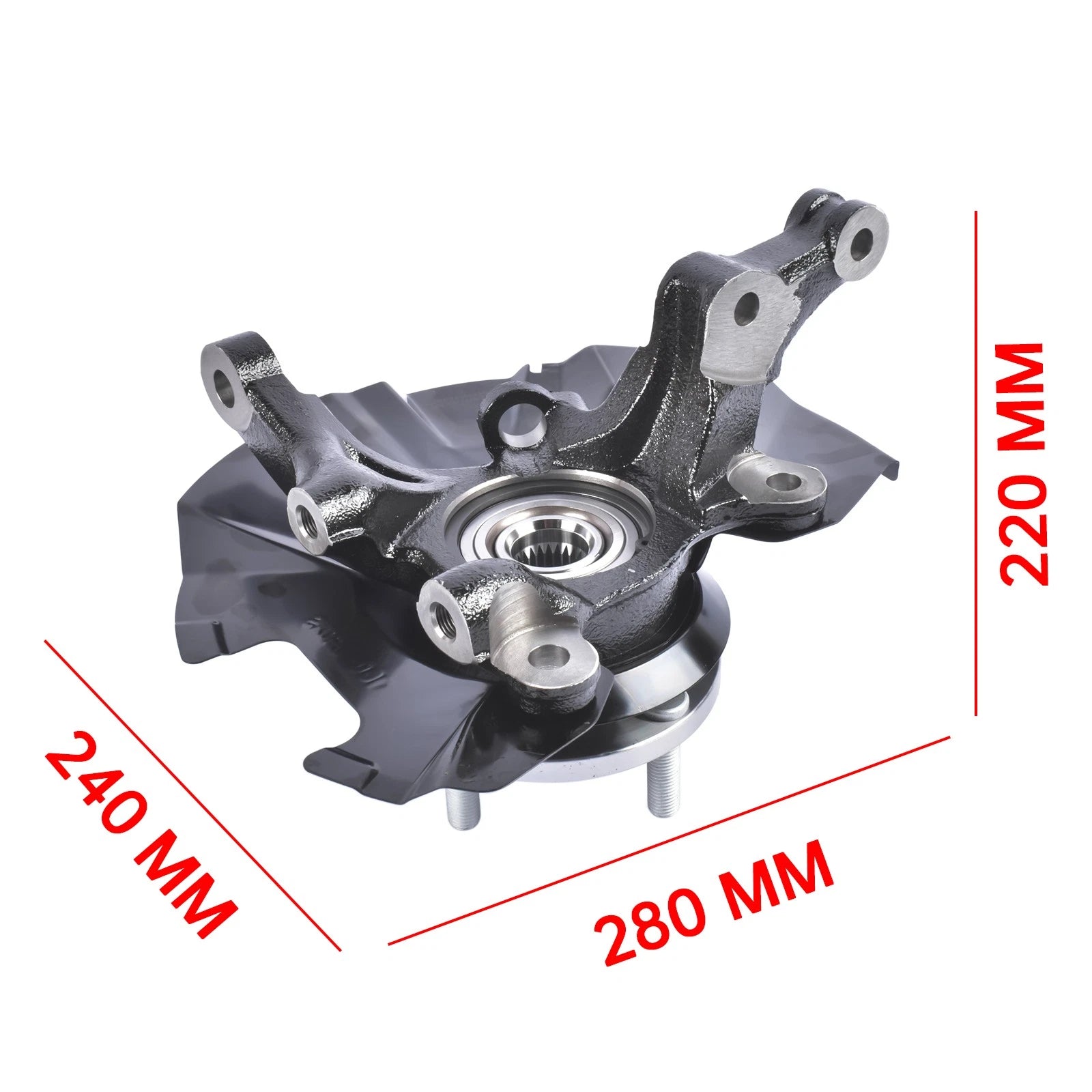Front Left Steering Knuckle Assembly for Kia Rio, Rio5, Hyundai Accent