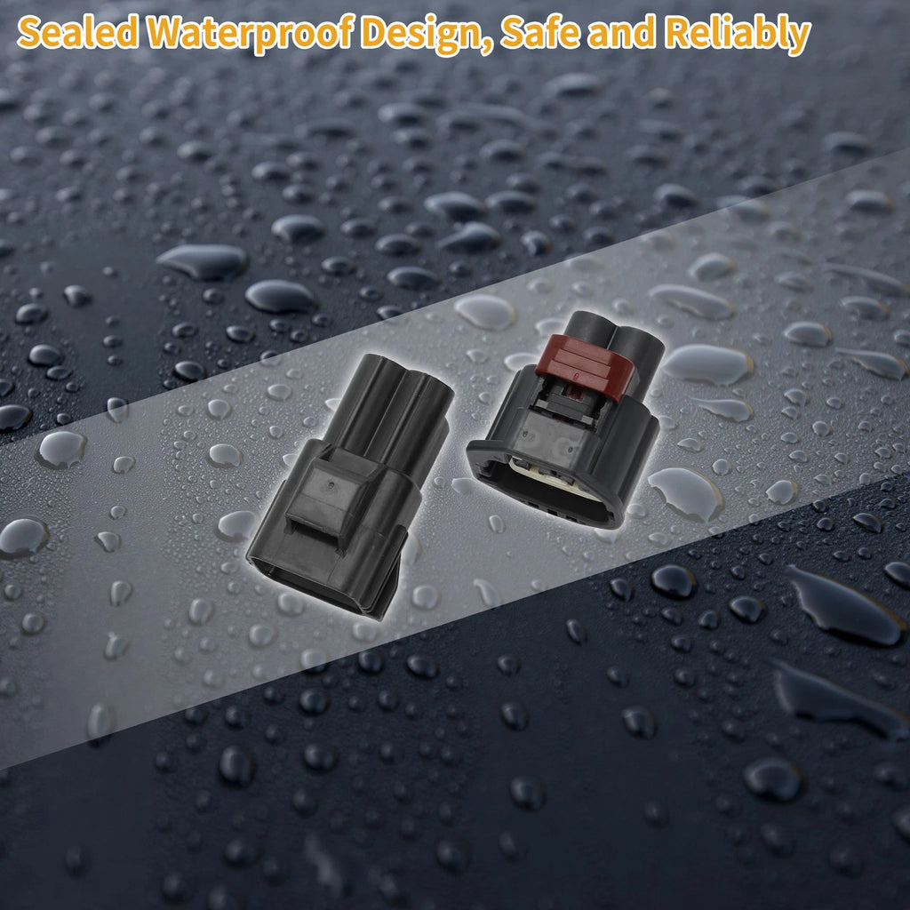 2 Pin Engine Cooling Fan Motor Connector Plug for Ford 