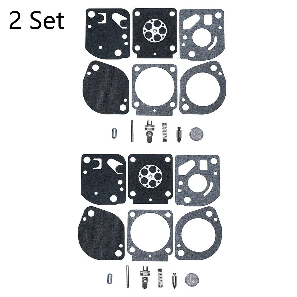 Set of 2 Carburetor Repair Kits for Zama RB-97 C1Q-S72 C1Q-S110 C1Q-S110A
