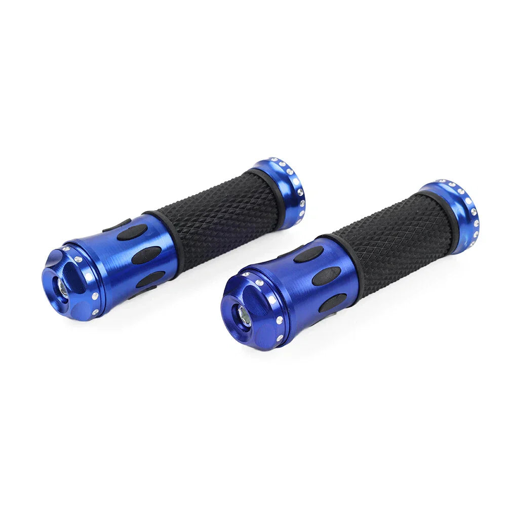 7/8" Blue Handlebar Grips for Yamaha, Honda, Suzuki