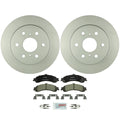 Set of 2 Bosch Rear Vented Rotors & Ceramic Brake Pads for Chevy GMC