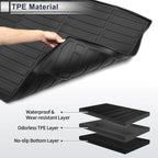 Cargo Liner Rear Trunk Mat for Honda HR-V (2023–2024) TPE Long Grid Pattern