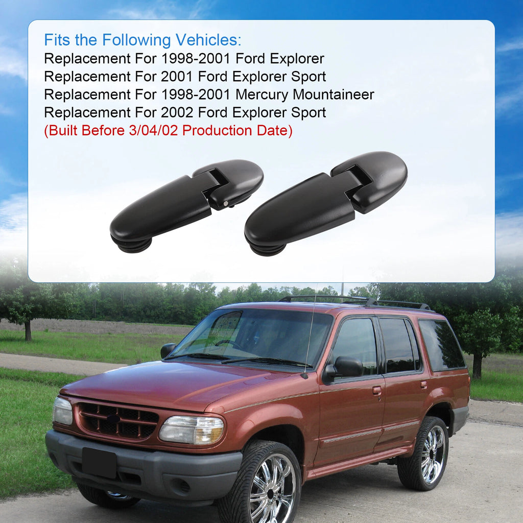 Set of 2 Tailgate Glass Hinges for Ford Explorer Mercury Mountaineer (1998–2002)