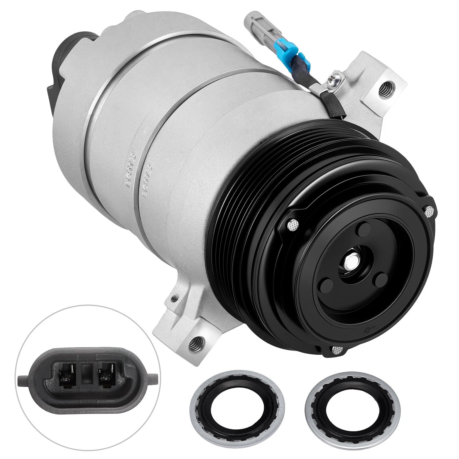 AC Compressor w/ Clutch for Cadillac Allante, Fleetwood, Seville (1989–1992)