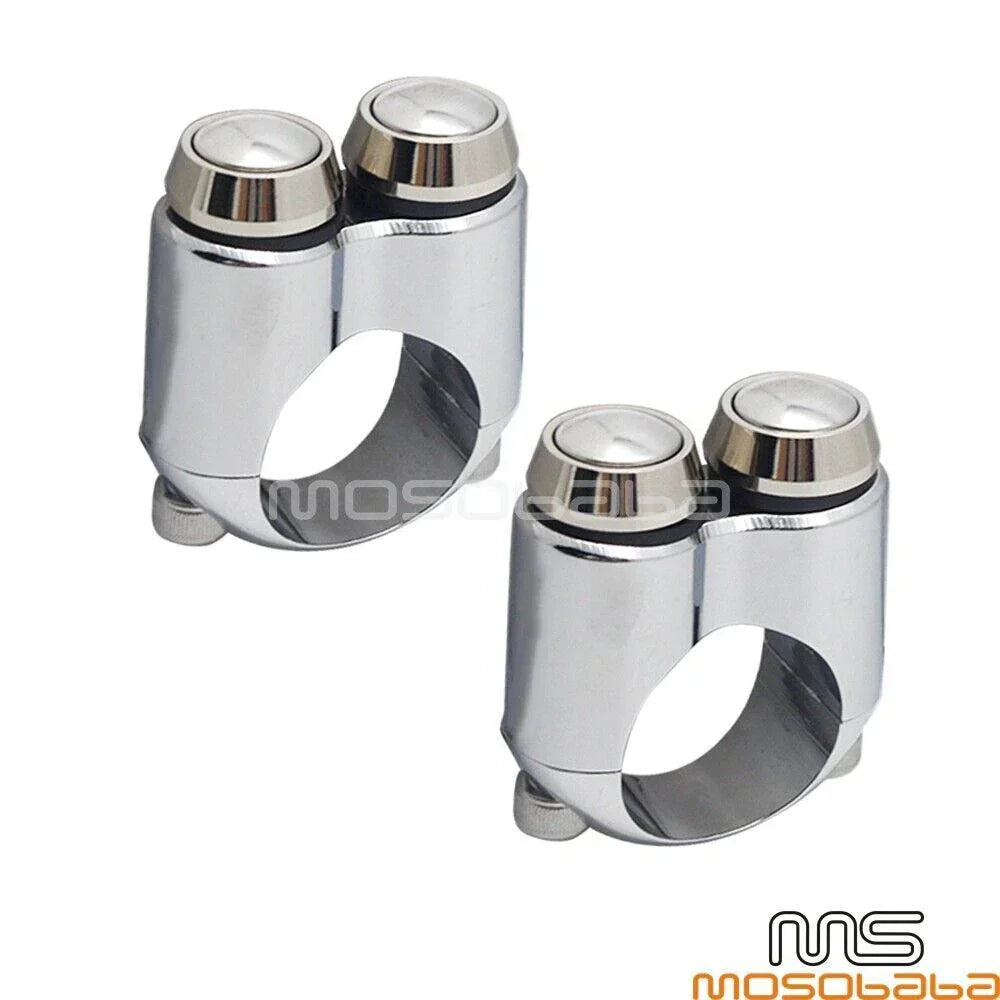 1��� Motorcycle Handlebar Momentary Switch for Chopper Cafe Racer