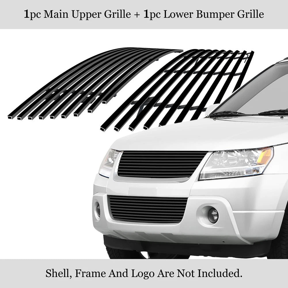 Black Billet Grille Combo for Suzuki Grand Vitara (2006-2011)
