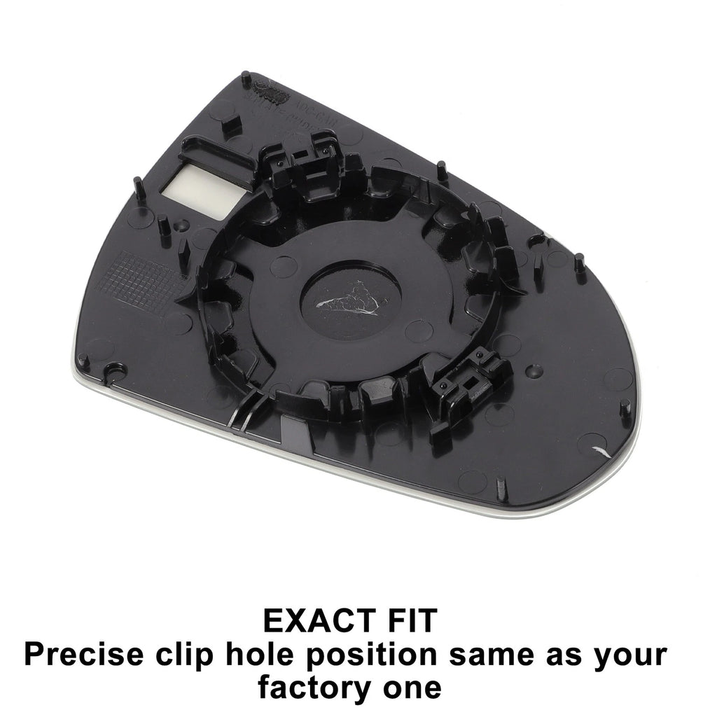 Left Side White Mirror Glass for Hyundai Elantra (2016–2018)