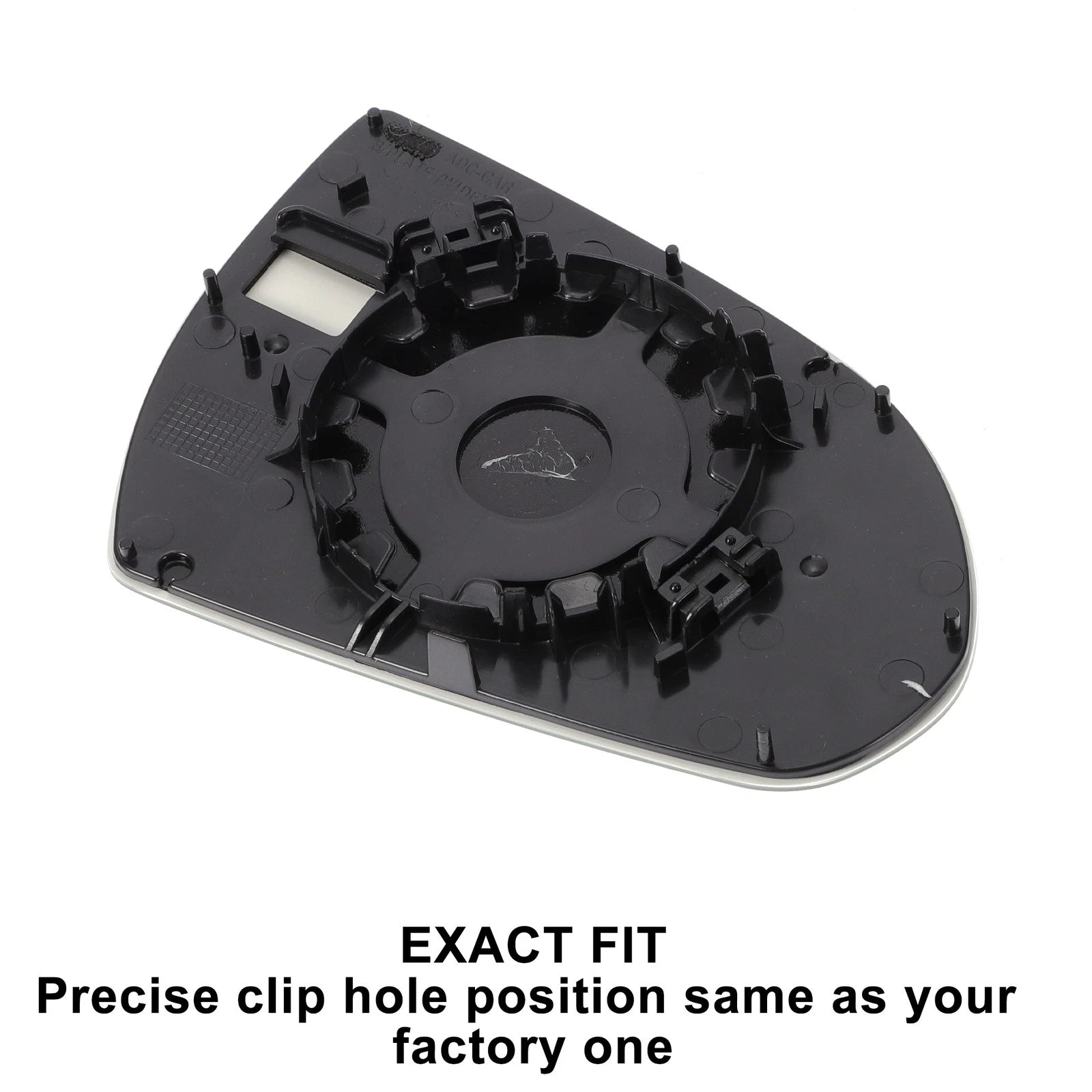 Left Side White Mirror Glass for Hyundai Elantra (2016–2018)