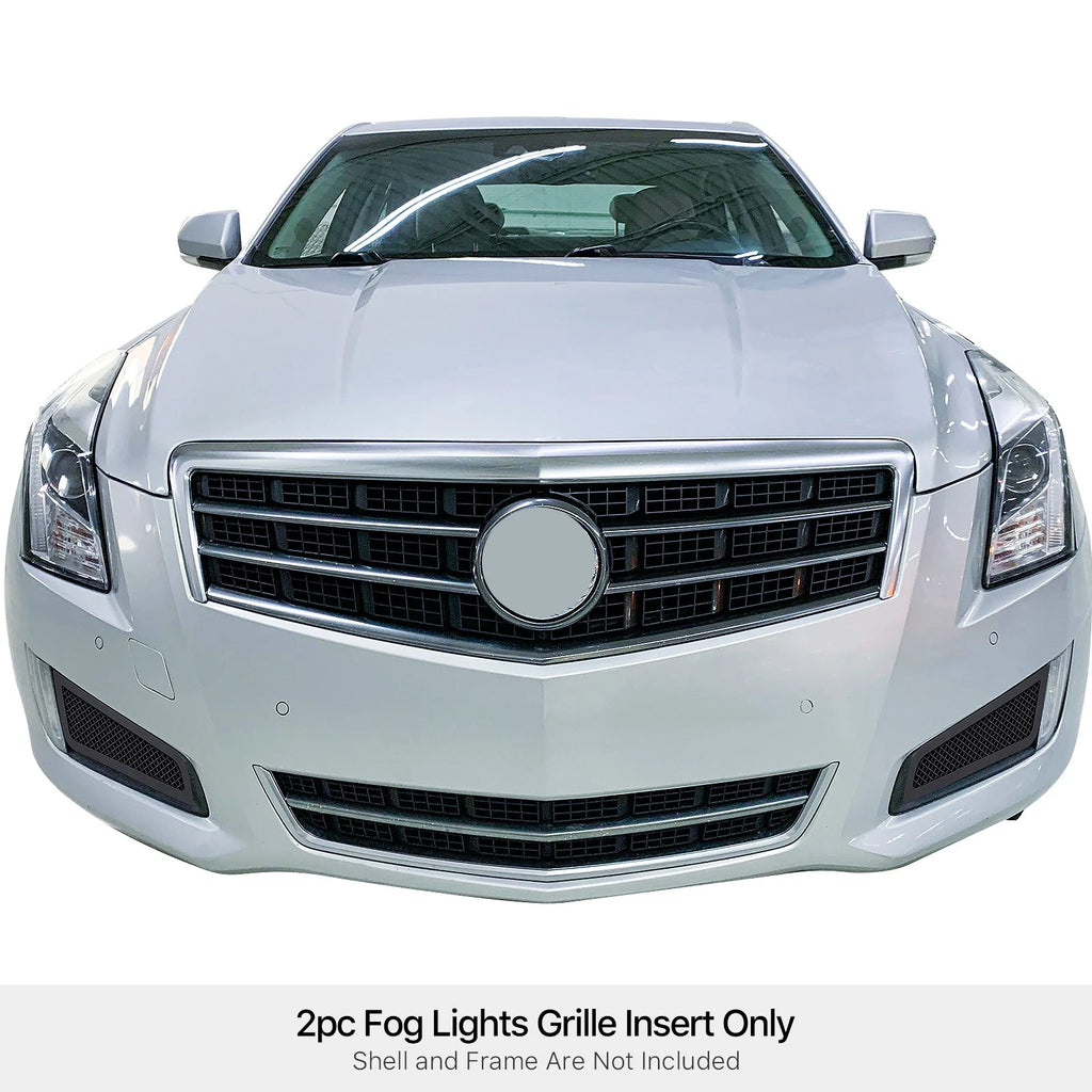 Stainless Black Fog Light Mesh Grille for Cadillac ATS (2013-2014)