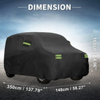 Waterproof Car Cover for Honda N-BOX, Inner Cotton, Black, 350x148x165cm