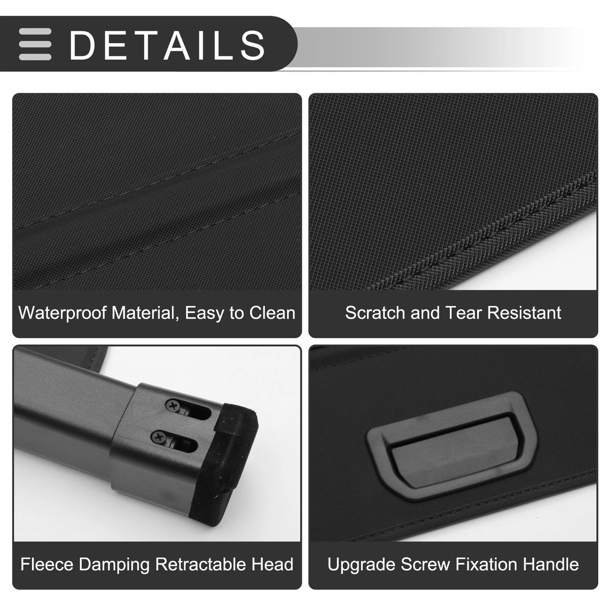 Retractable Cargo Cover for Honda CR-Z (2011–2016) Gloss Black