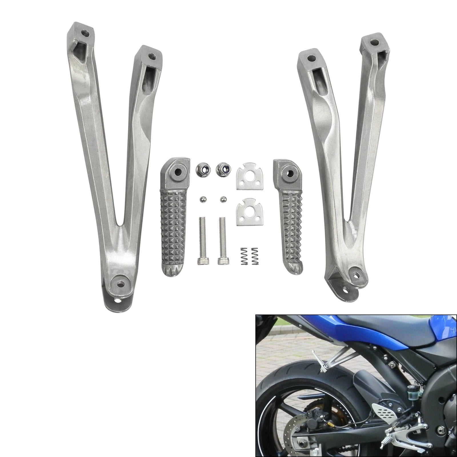 Rear Passenger Footpegs Bracket for Yamaha YZF R1 (2004–2008)