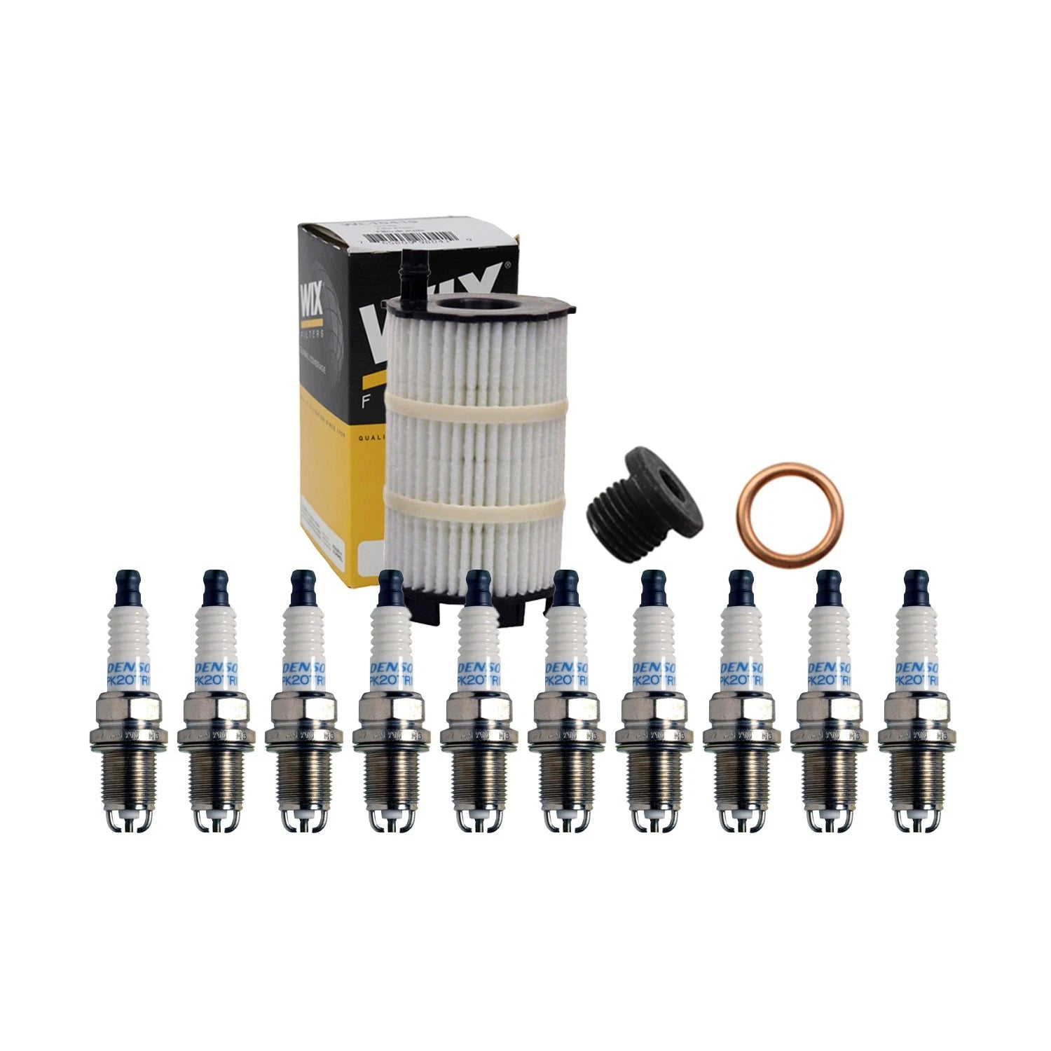 Wix Engine Oil Filter & Denso 10 Double Platinum Spark Plugs for S6 (2016–2023)