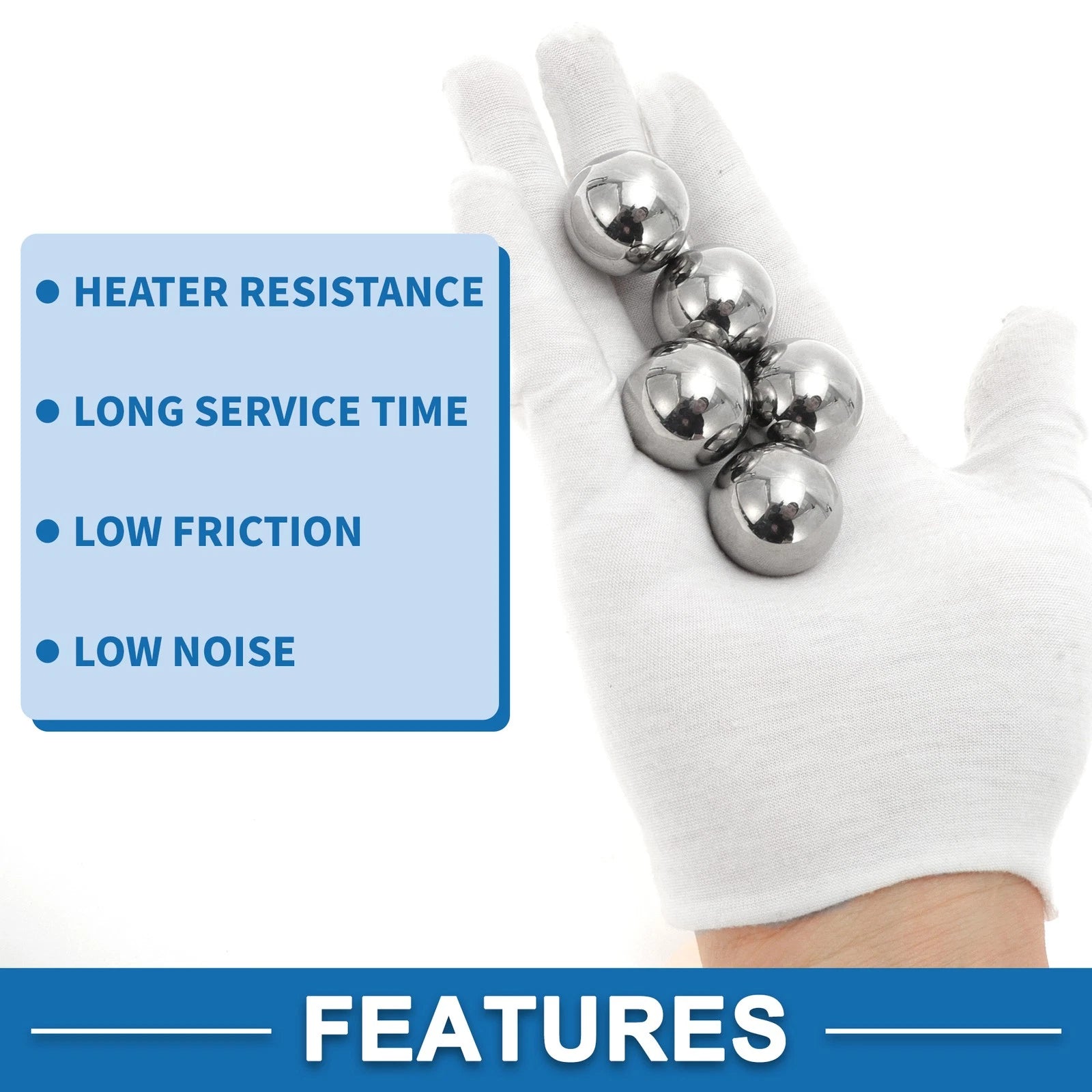 Set of 5 Precision 26.2mm Steel Ball Bearings G100 for Automotive Use