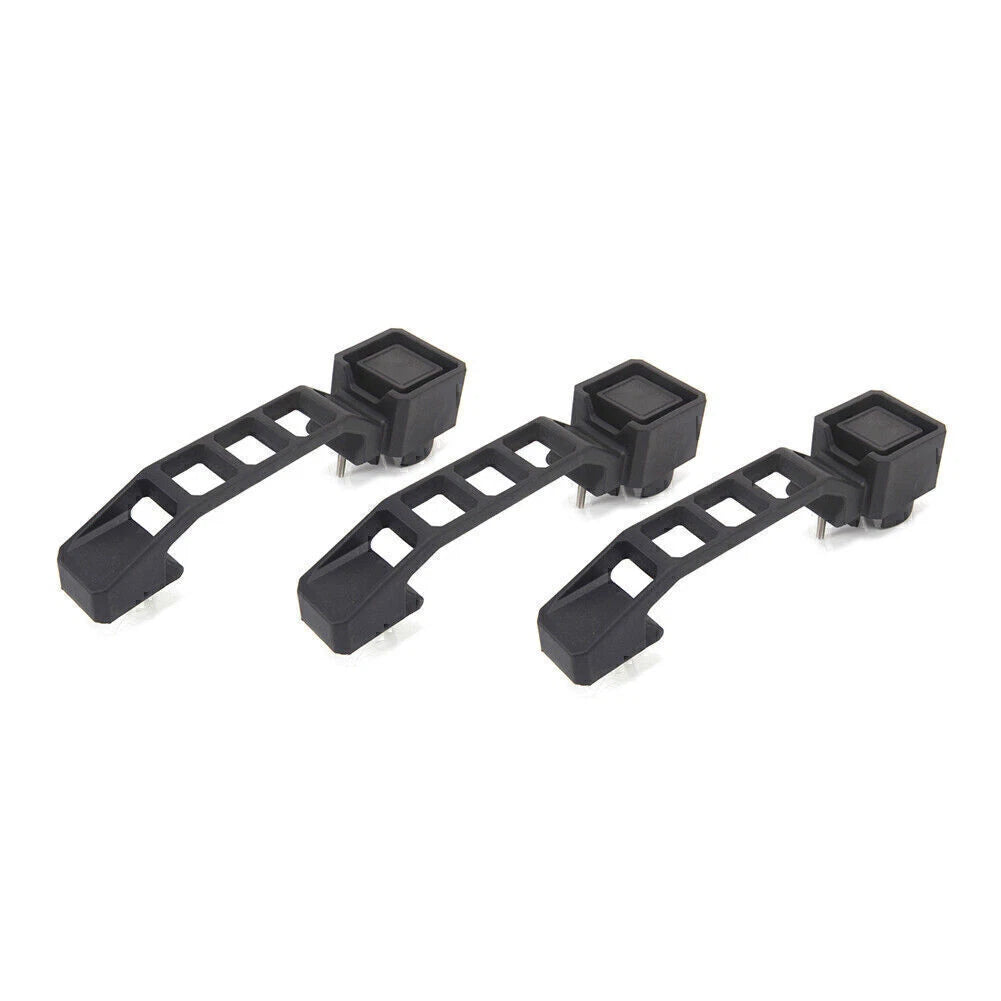 3X Black Exterior Outer Door Handles for Jeep Wrangler JK JKU (2007–2017)