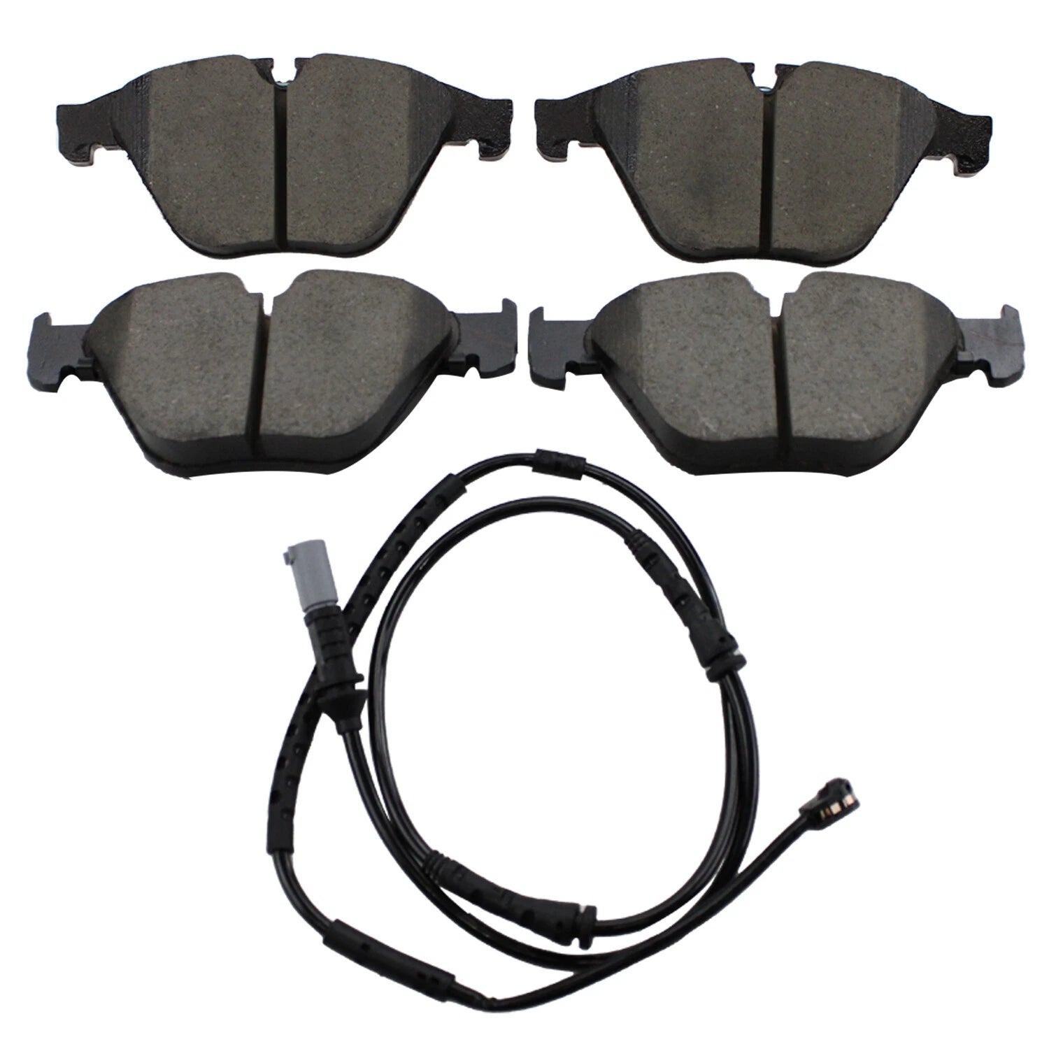 Set of 4 Akebono Euro Front Ceramic Slotted Brake Pads for BMW F10 F12 F13 F06