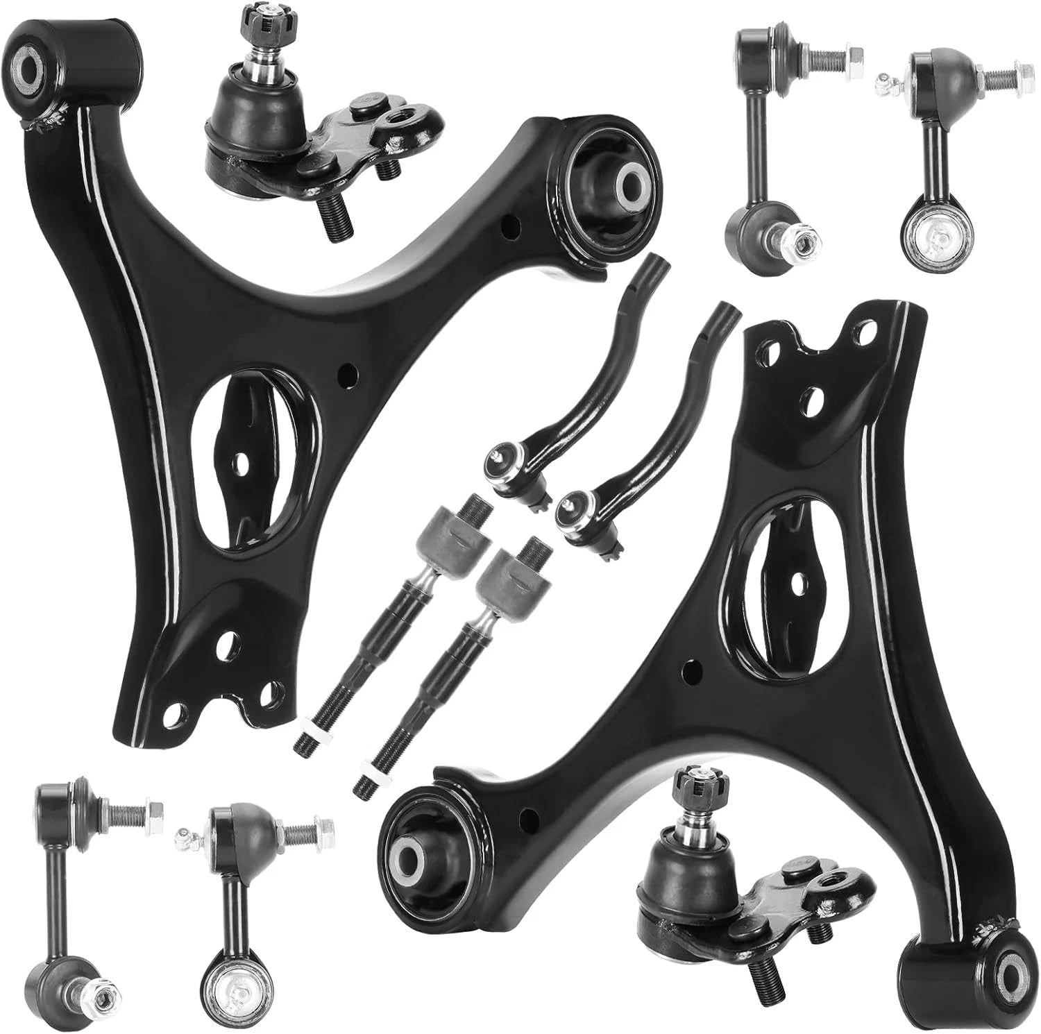 14Pcs Suspension Kit Front Lower Control Arms for Honda Civic (2006–2011) K620383
