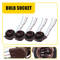 Set of 4 3157 4157NA Bulb Socket Turn Signal Light Harness for
