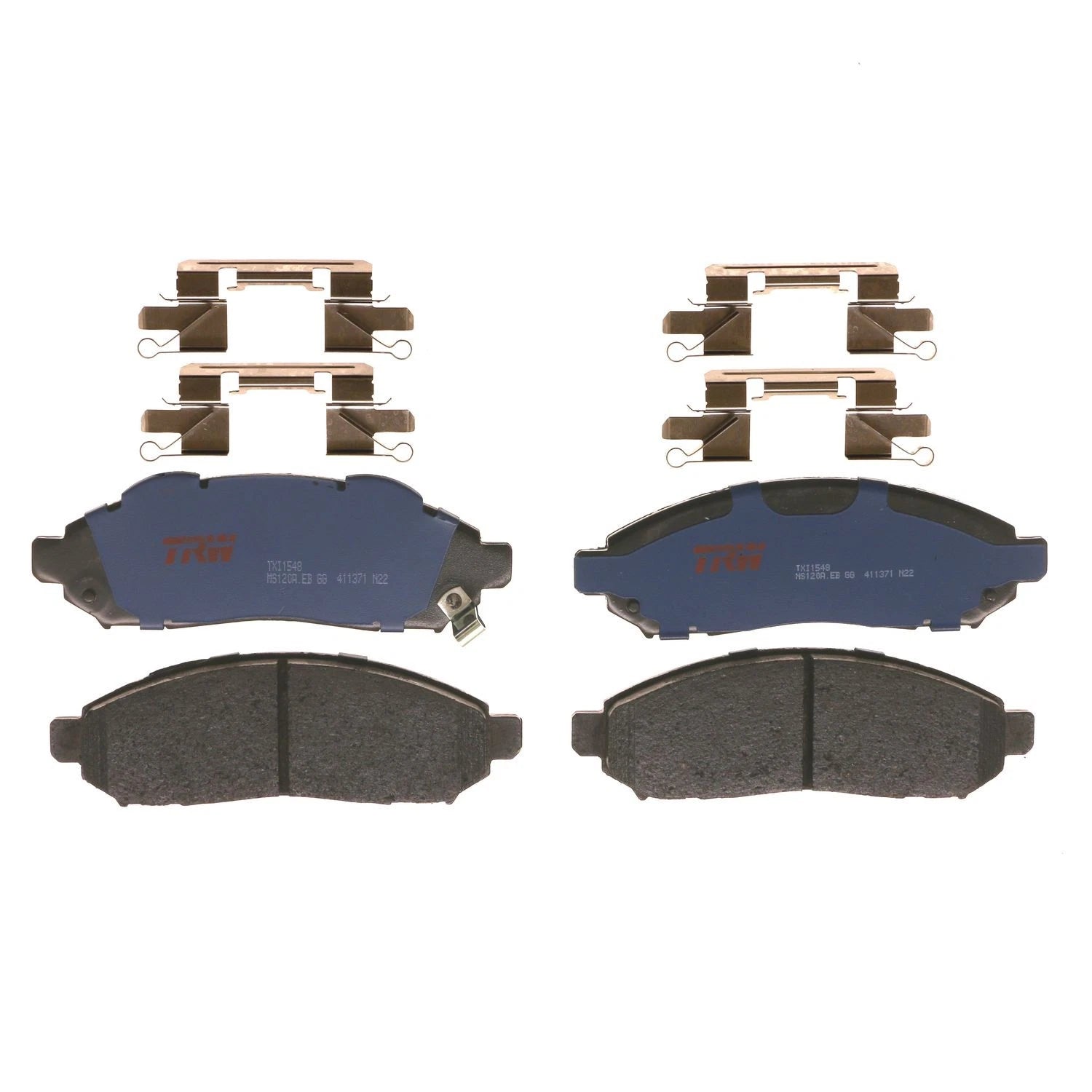 Set of 4 Disc Brake Pads for Nissan LEAF (2011–2014)