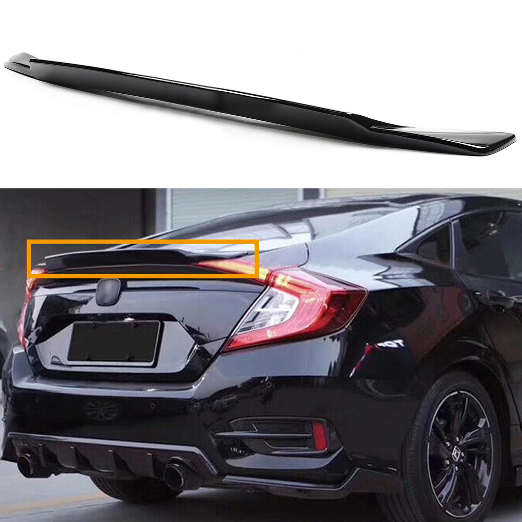 Highkick Duckbill Trunk Spoiler for Honda Civic Sedan (2016–2021) Gloss Black