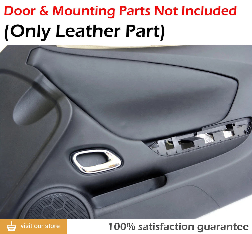 Door Panel Insert Cards for Chevrolet Camaro (2010–2015) Black Leather