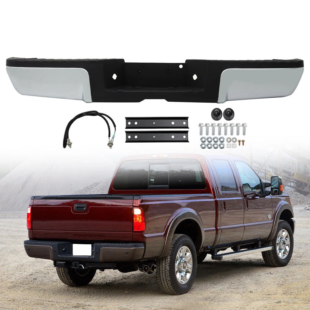 Steel Rear Step Bumper for Ford F-250 F-350 F-450 Super Duty (2008–2016)