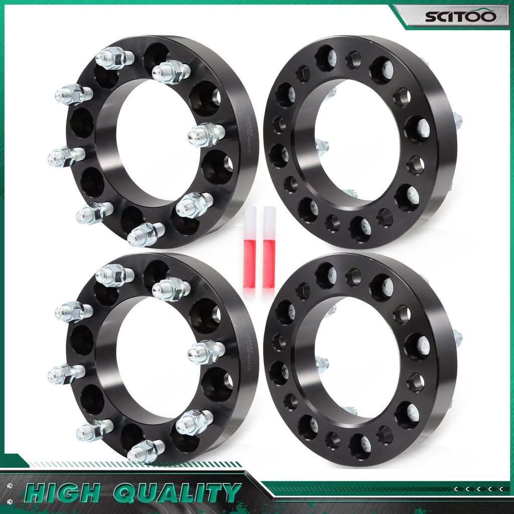 Set of 4 Wheel Adapters 8x6.5 to 8x170 M14x1.5 for GMC Savana 2500 3500 (2003–2023)