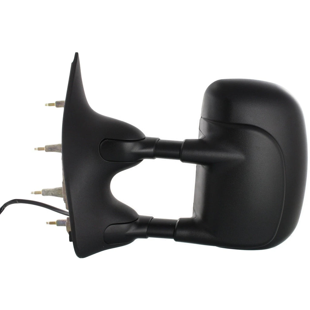 Towing Mirror Set for Ford E-350 Super Duty (2002–2008) Power Textured Black