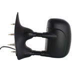 Towing Mirror Set for Ford E-350 Super Duty (2002–2008) Power Textured Black