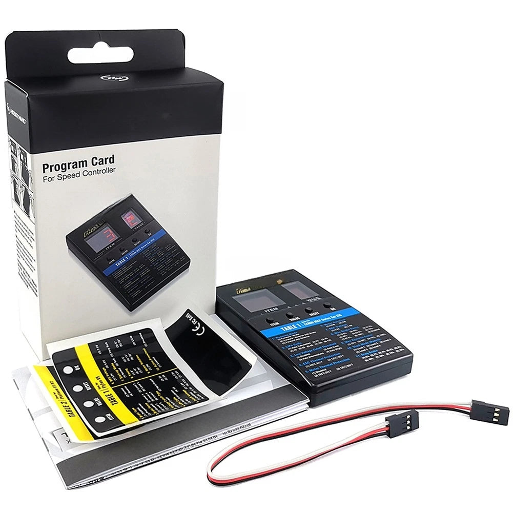 LED ESC Programming Card for RC Boats Cars Drones (2010–2023)