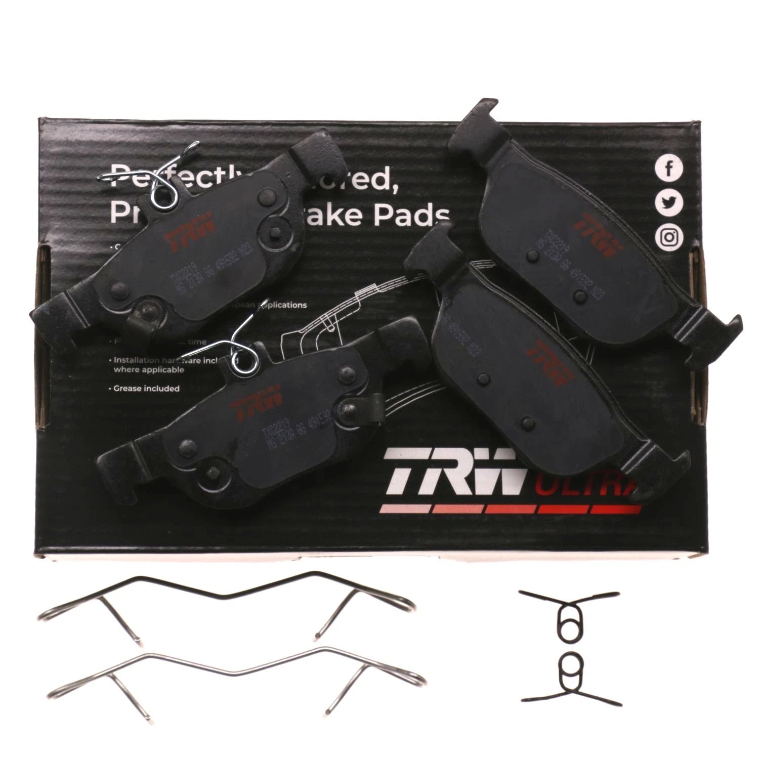 Set of 4 Disc Brake Pads for Mazda 3 (2019-2021)