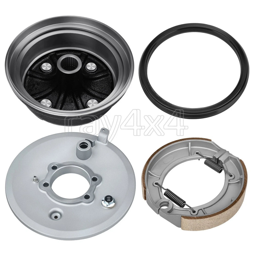 Rear Brake Plate Drum Hub w/ Shoes Seal Assy for Yamaha Grizzly 600 (1998)