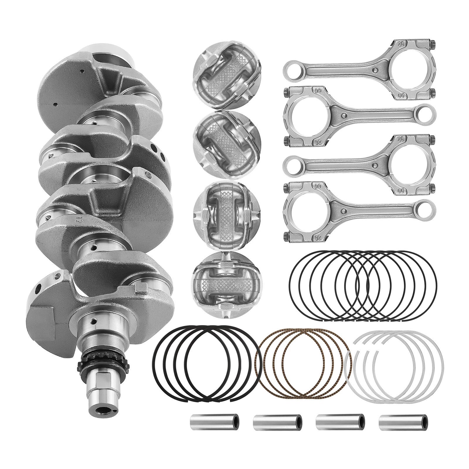 Crankshaft, Rods & Piston Ring Kit for Hyundai Accent, Kia Soul (2012–2016)