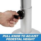Pedestal Seat Slide & Swivel for Wise 12"-18" (8WP21-374)