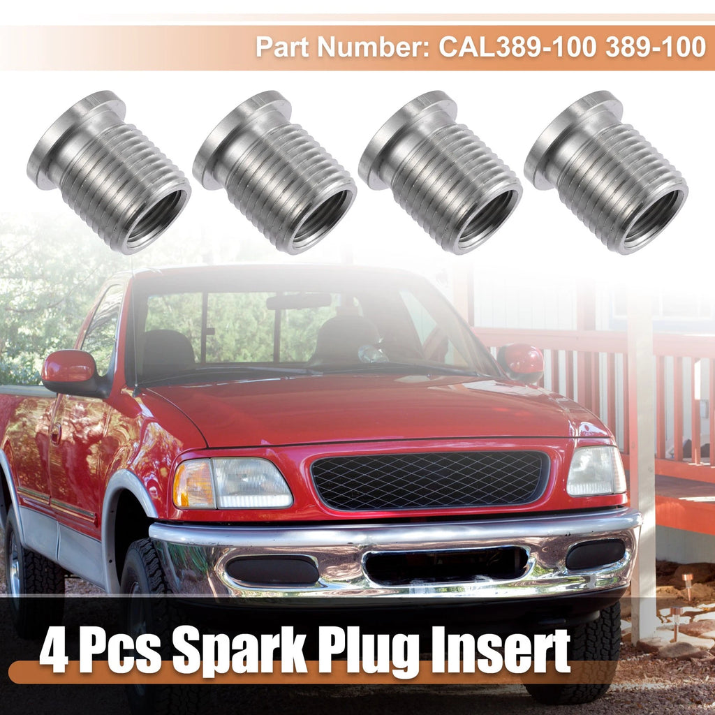 Set of 4 Spark Plug Port Inserts for Ford Triton 4.6L 5.4L 6.8L (1997–2008)