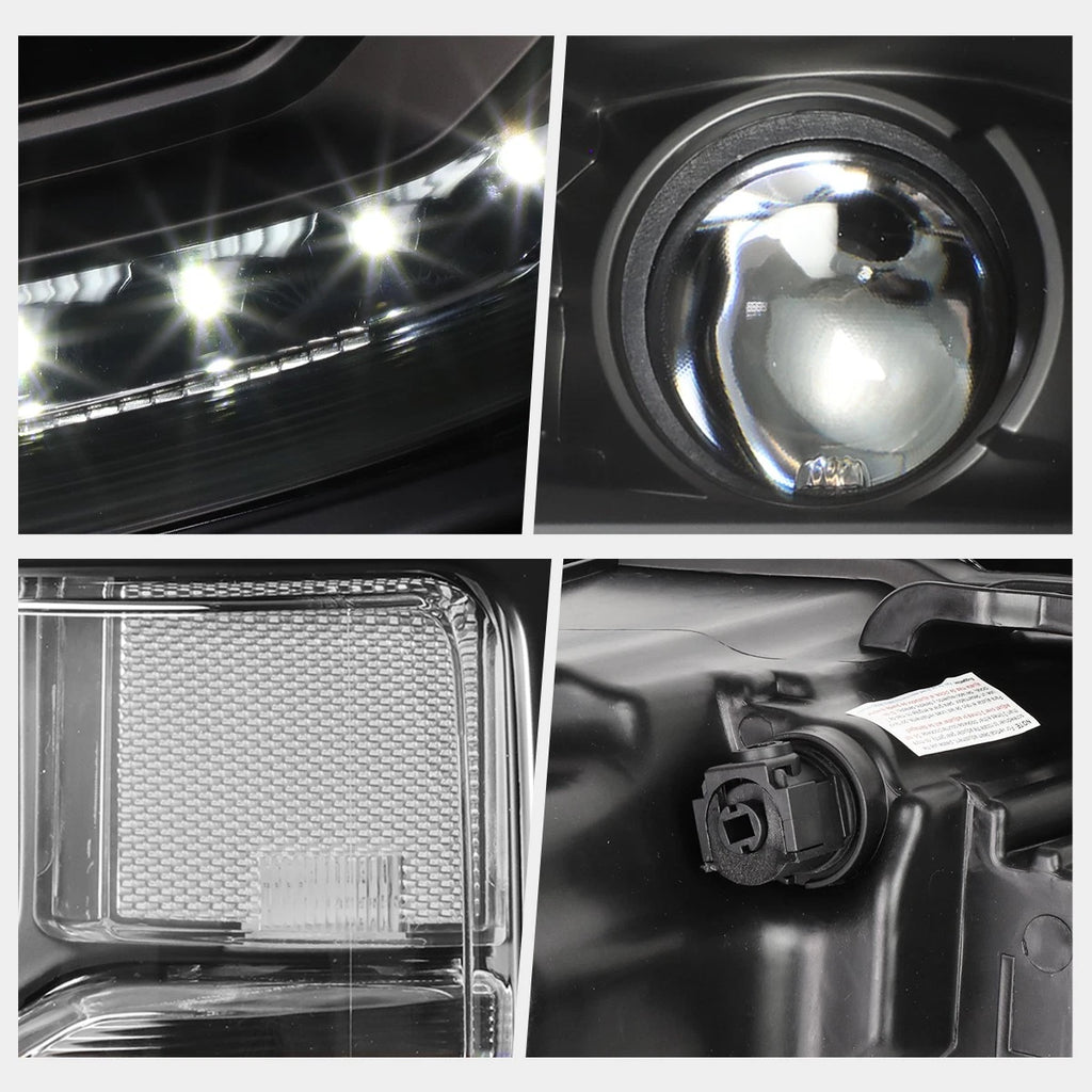 LED Strip Projector Headlight for Chevy Silverado 1500 (2016–2019)