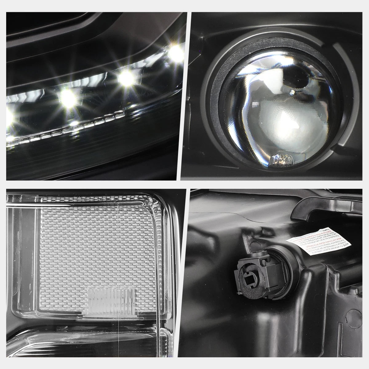 LED Strip Projector Headlight for Chevy Silverado 1500 (2016–2019)