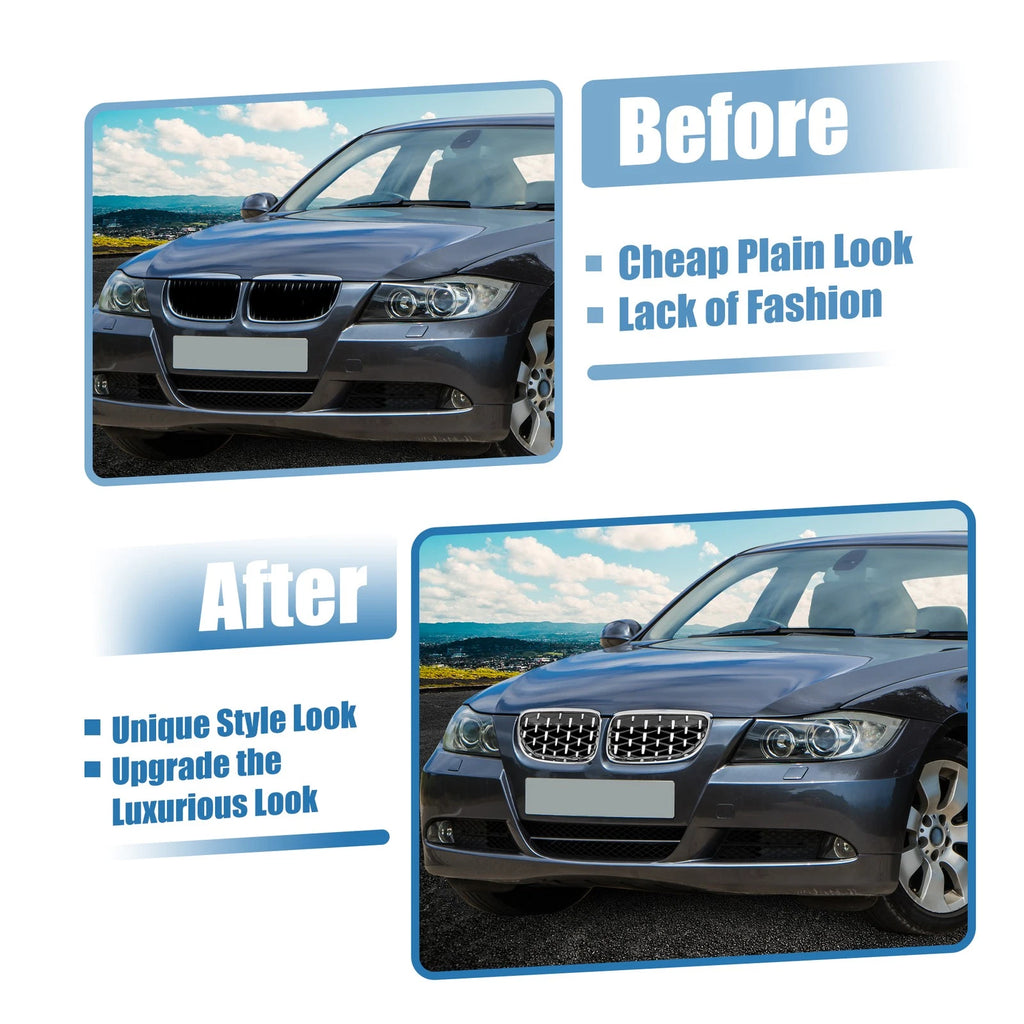 Set of 2 Front Hood Bumper Grille for BMW 335is 328i xDrive (2011–2013)