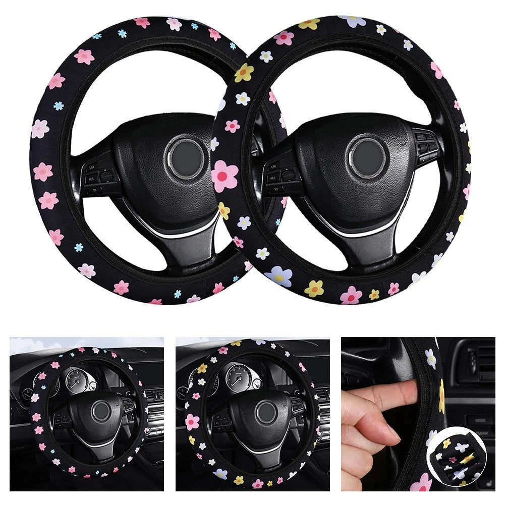 15 Inch Steering Wheel Cover for Enhanced Grip and Breathability