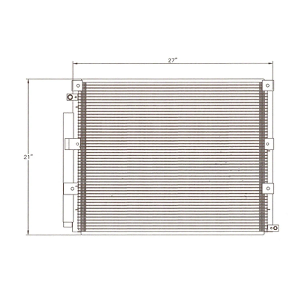 Replacement A/C Condenser w/Dual A/C (See compatibility Chart)