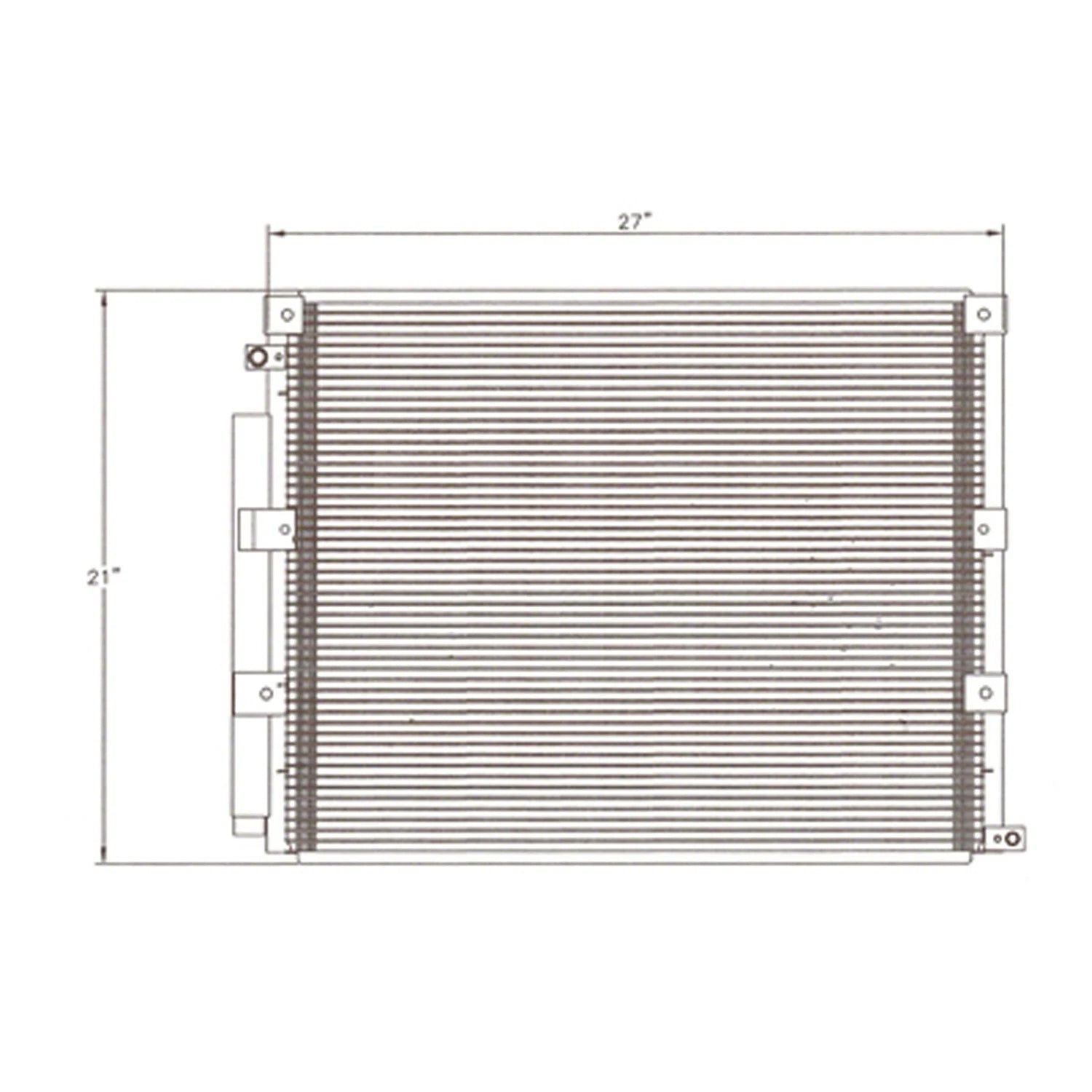 Replacement A/C Condenser w/Dual A/C (See compatibility Chart)
