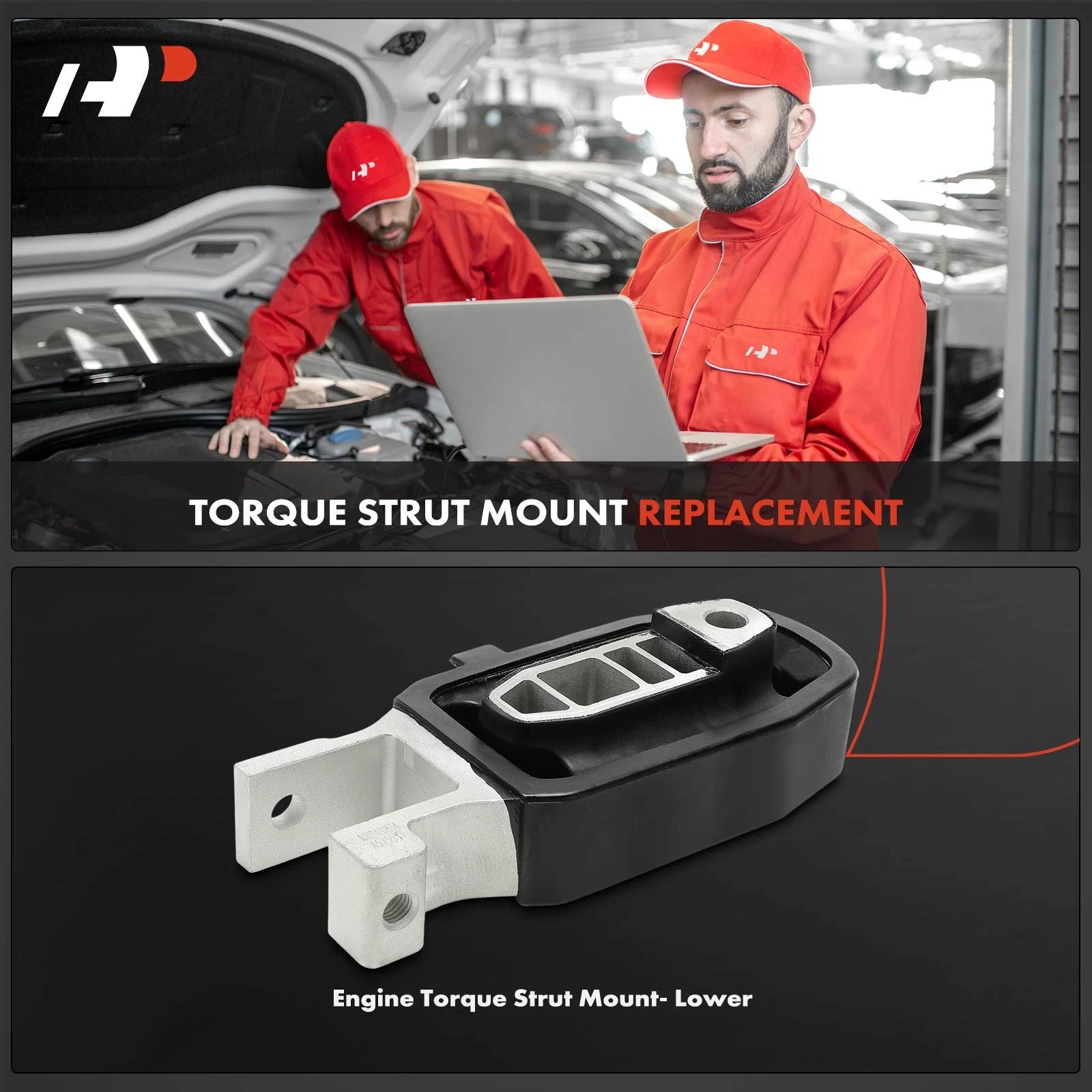 Lower Engine Torque Strut Mount for Ford Edge, Lincoln MKX (2015-2018)