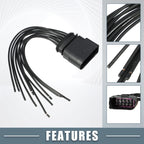 Set of 1 Light Wiring Socket Adapter 1J0973735/1J0973835 for Volkswagen Passat 