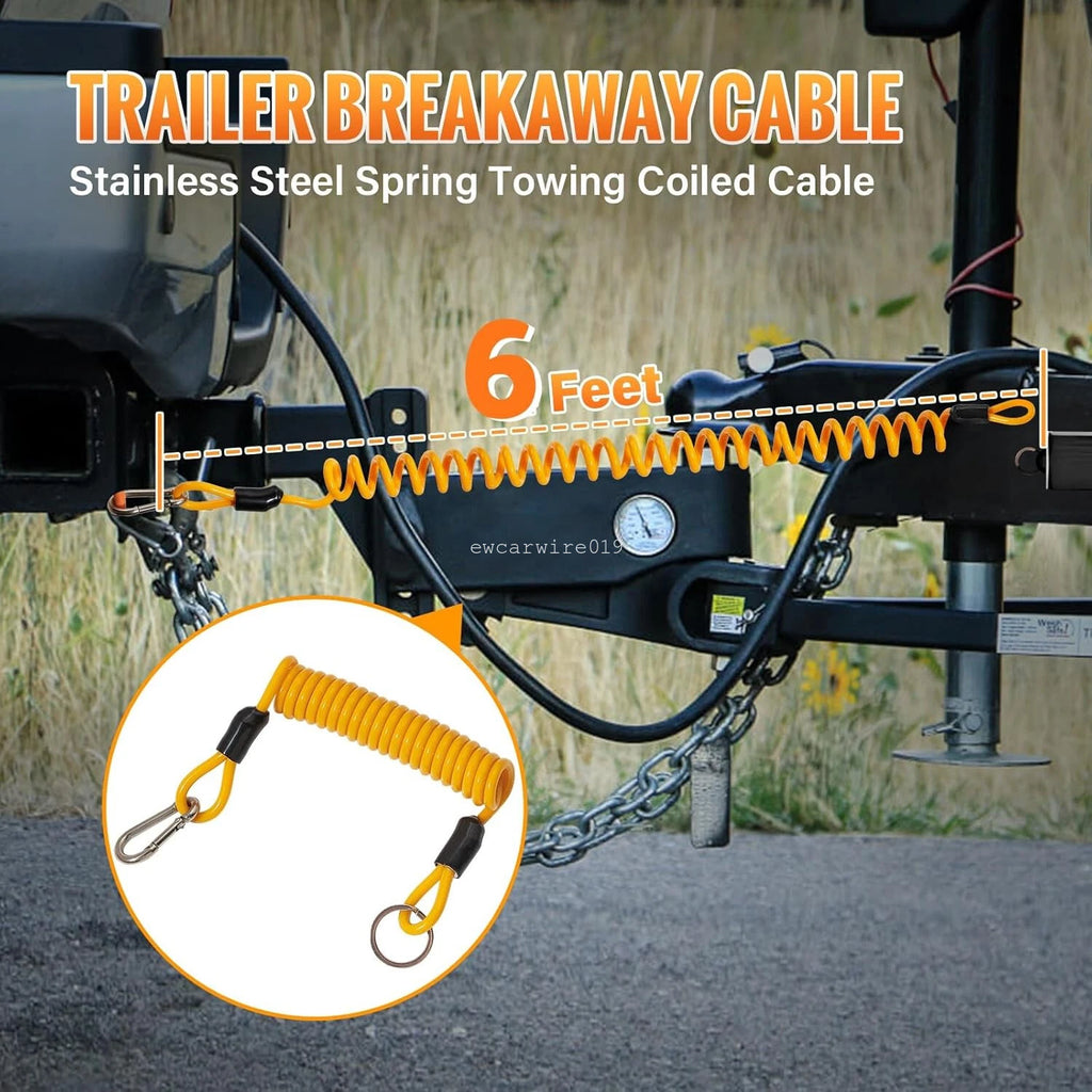 5ft Trailer Breakaway Cable for RV Towing Safety