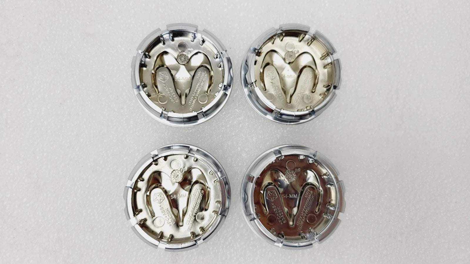 Set of 4 Center Wheel Hub Caps for Dodge Challenger (2008–2010) & Nitro (2007–2011)